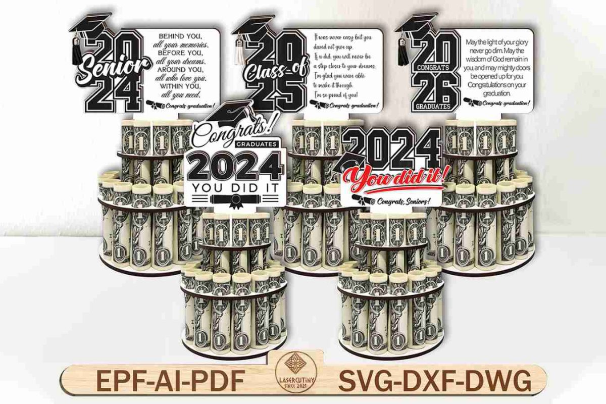 School Graduation Money Holder Svg