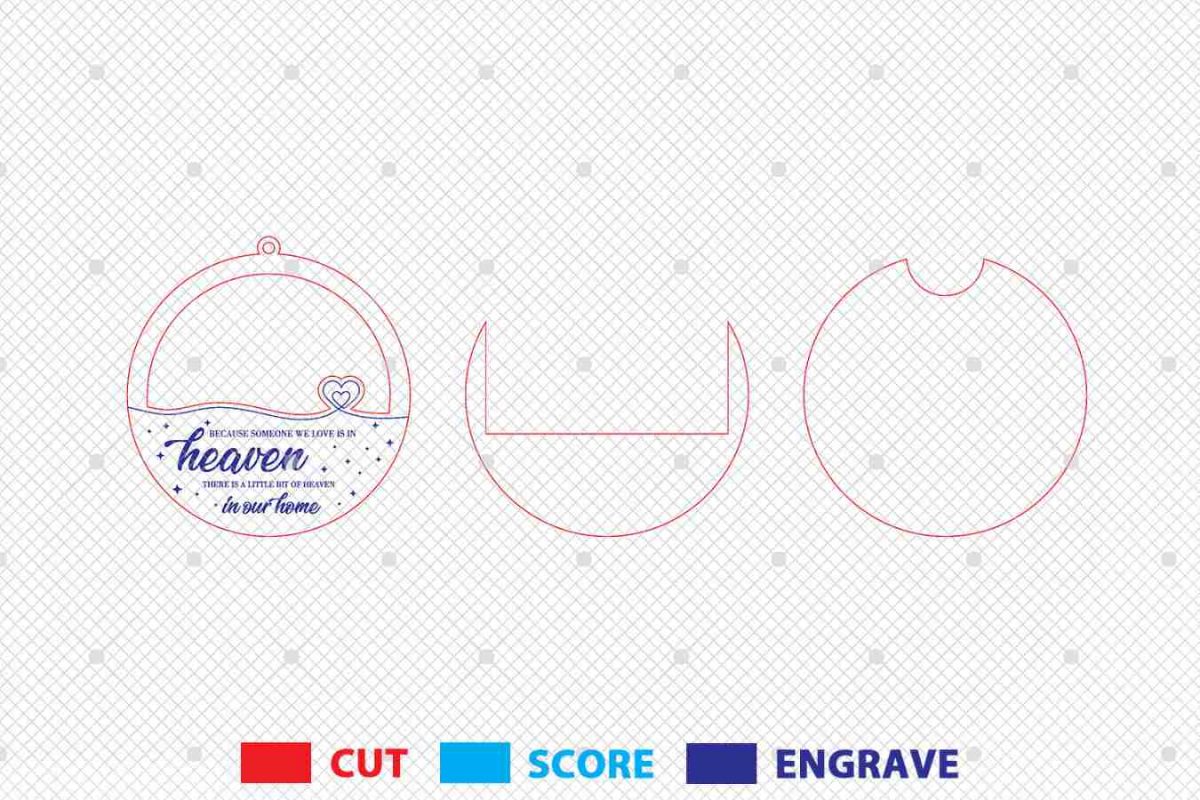 Personalized Remembrance Photo Frame Ornament Svg - Image 3