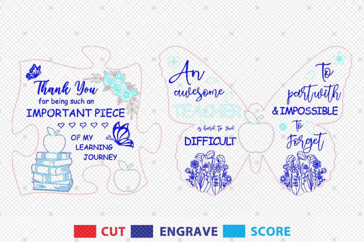 Personalized Teacher Puzzle Sign SVG - Image 3