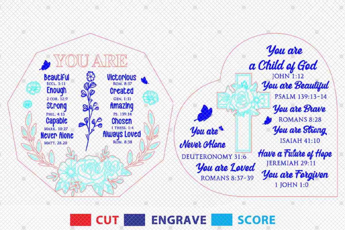 You are beautiful Christian Sign SVG - Image 3