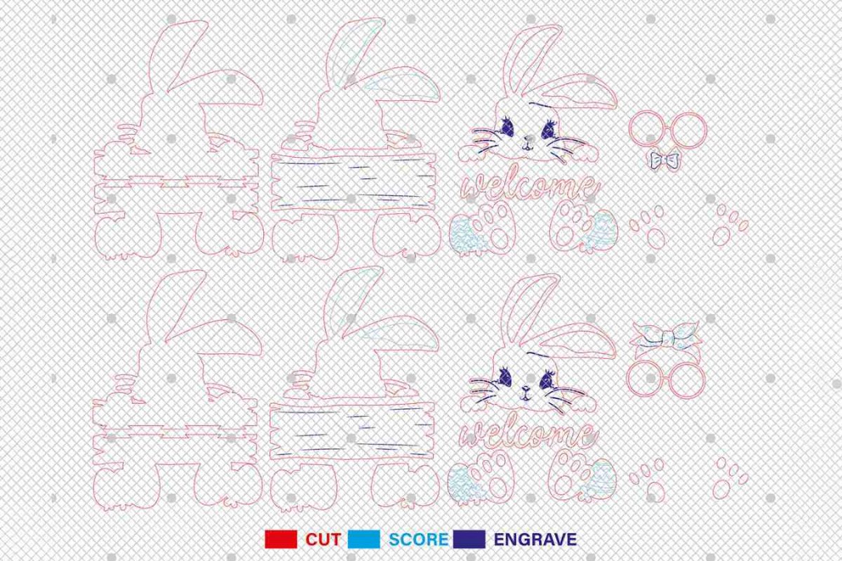 Easter Welcome Sign Svg - Image 3