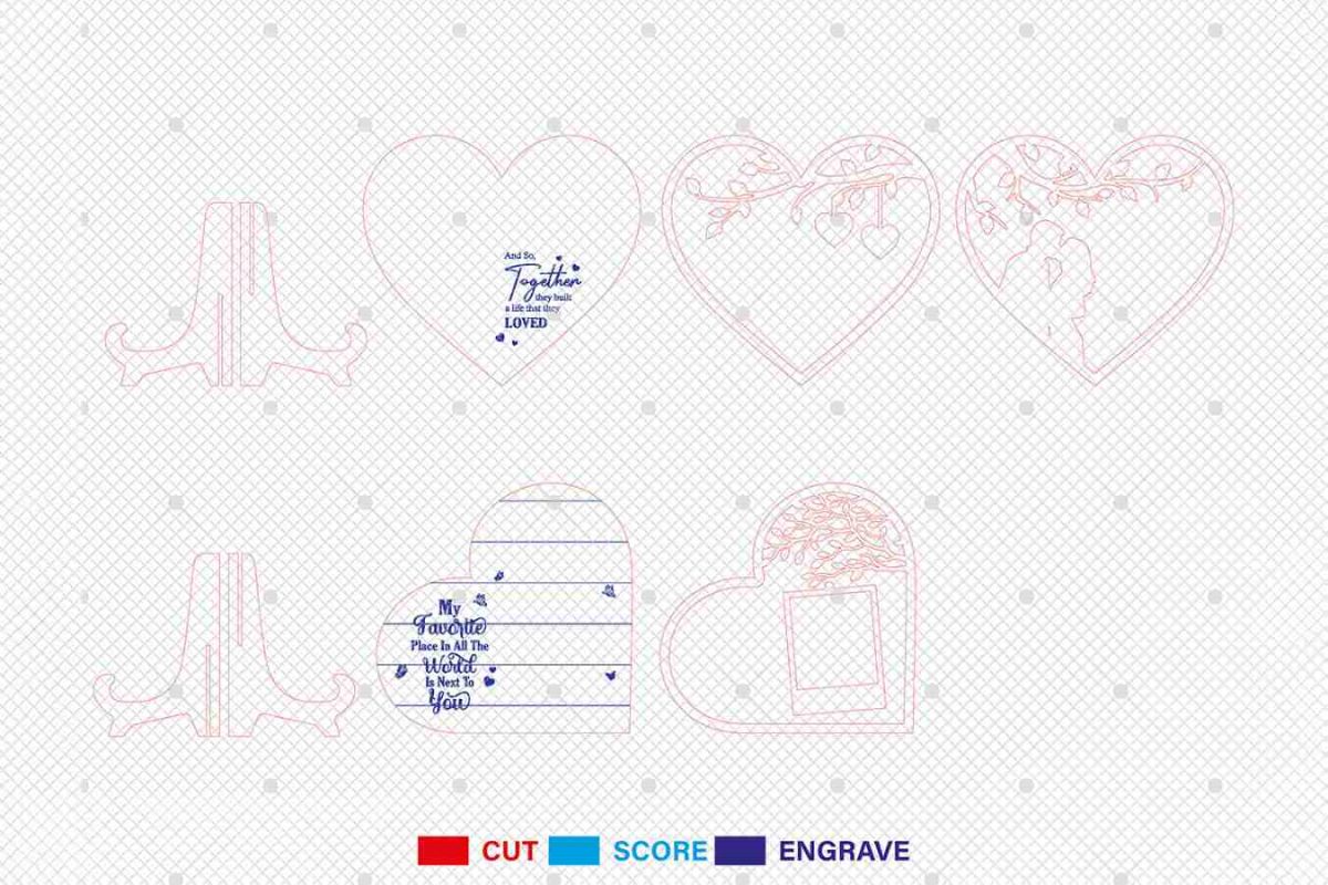 Personalized Romantic Couple Heart Sign svg - Image 3