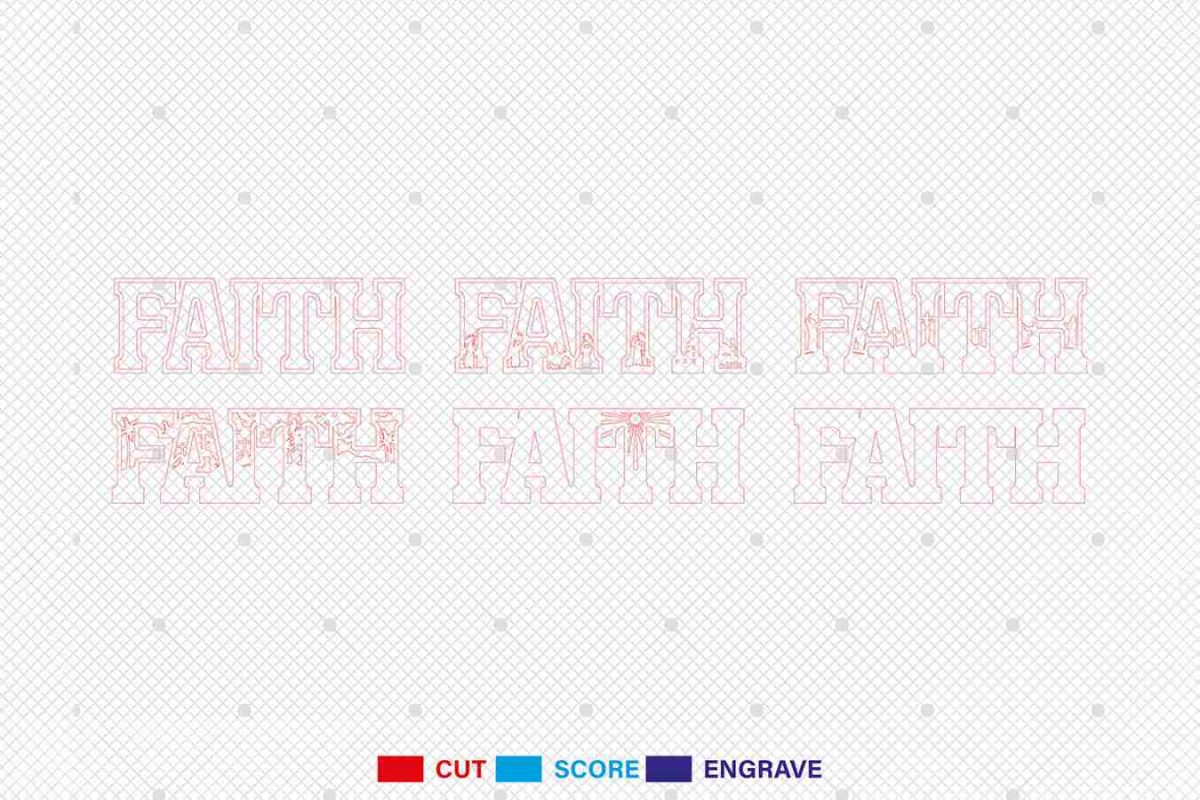 Multilayer Easter Story Faith Scene Art SVG - Image 3