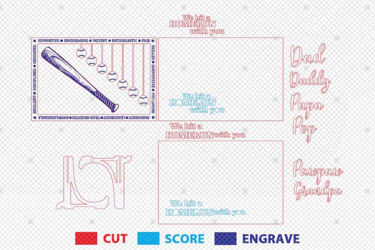 Personalized We hit a homerun with you Sign SVG - Image 3