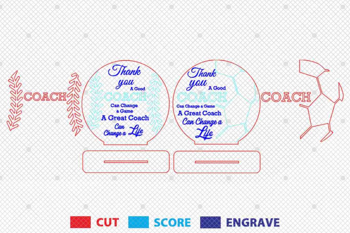 Thank You Soccer Coach Sign SVG - Image 3